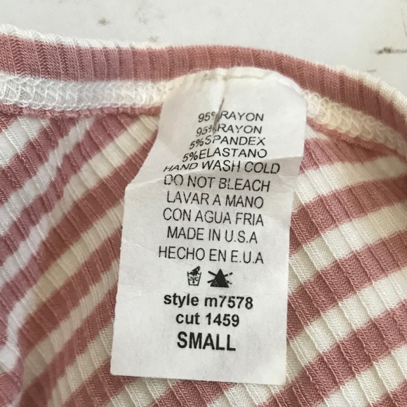 * Cute one shoulder striped top. Size S. NWOT. - Picture 3 of 5